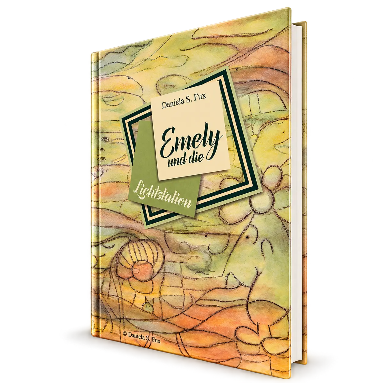 Emely und die Lichtstation als Hardcover in Dreiviertelansicht.